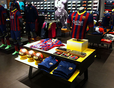 Impresion vinilos mesa promocion fc Barcelona Nike Impresion vinilos mesa promocion fc Barcelona Nike